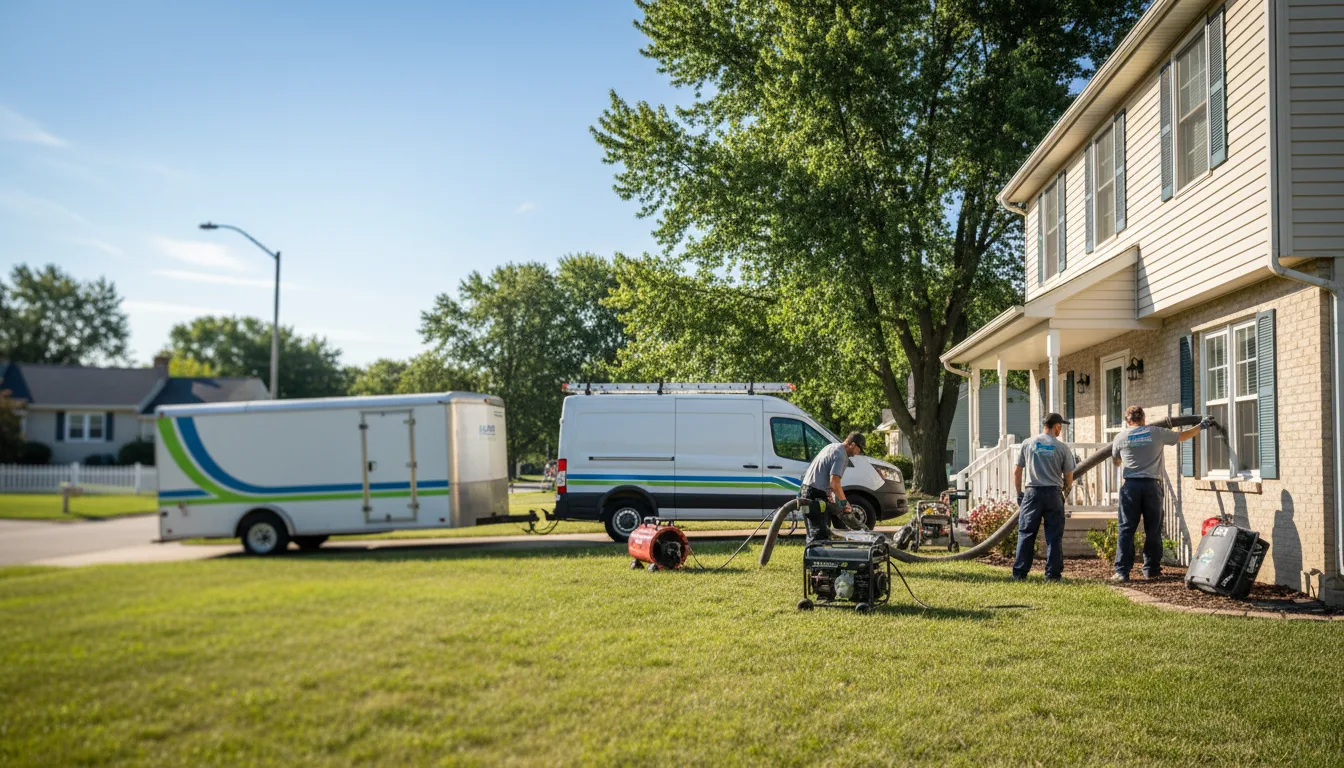 Flooded Basement Restoration And Cleanup With Repair in Henriette, MN near me